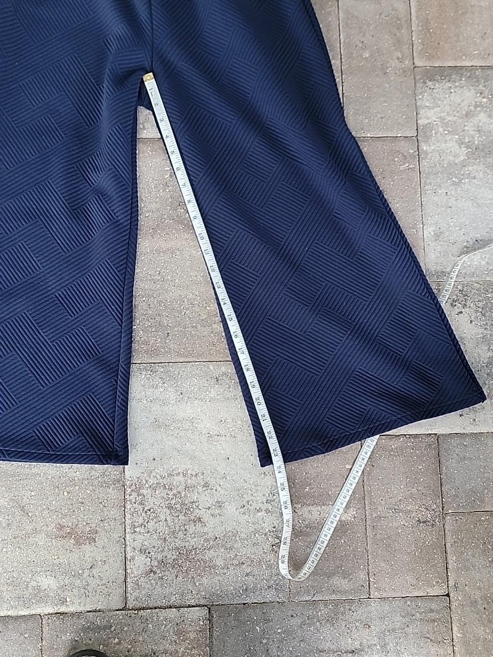 See And Be Seen Textured Duo Women's Lounge Set Navy Blue Sz L Relaxed Fit - Picture 15 of 16